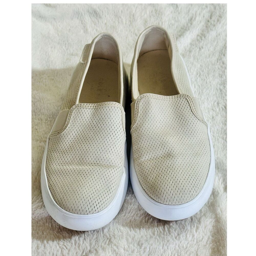 Cole Haan Grand.ØS Women’s Slip-On Comfort Casual Shoes Beige/White 8B
